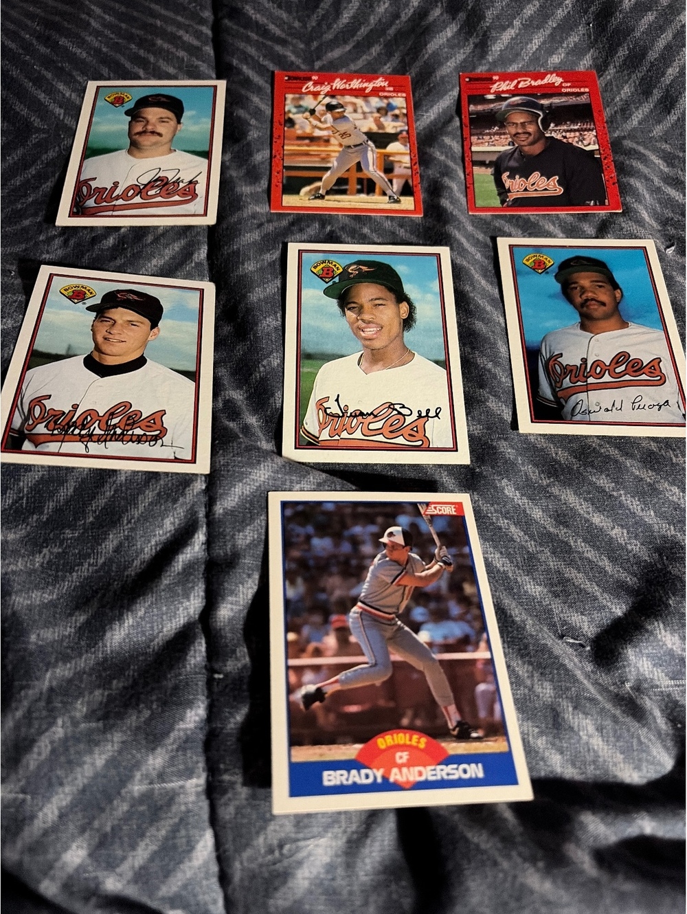1990 Donruss Baltimore Orioles Baseball Card Set - 7 Cards